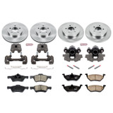 PowerStop KCOE4025 - Power Stop 2008 Ford Escape Front & Rear Autospecialty Brake Kit w/Calipers