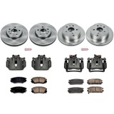 PowerStop KCOE5516 - Power Stop 10-17 Chevrolet Equinox Front & Rear Autospecialty Kit w/Cals