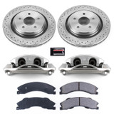 PowerStop KCOE5563 - Power Stop 11-19 GMC Sierra 3500 HD Rear Autospecialty Kit w/Cals