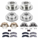 PowerStop KCOE5560 - Power Stop 2011 Chevrolet Silverado 3500 HD Front & Rear Autospecialty Kit w/Cals
