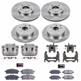 PowerStop KCOE6361 - Power Stop 11-17 Nissan Quest Front & Rear Autospecialty Brake Kit w/Calipers