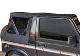 Rampage 98535 - 1986-1994 Suzuki Samurai Soft Top OEM Replacement - Black Diamond