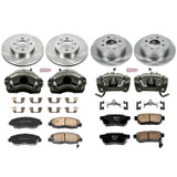 PowerStop KCOE691 - Power Stop 99-00 Honda Civic Front & Rear Autospecialty Brake Kit w/Calipers
