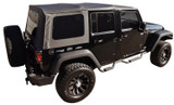 Rampage 99935 - 2007-2009 Jeep Wrangler(JK) OEM Replacement Top - Black Diamond
