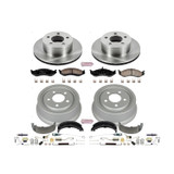 PowerStop KOE15073DK - Power Stop 92-99 Jeep Cherokee Front & Rear Autospecialty Brake Kit