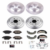 PowerStop KOE15426DK - Power Stop 16-18 Chevrolet Spark Front & Rear Autospecialty Drum Kit