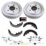 PowerStop KOE15335DK - Power Stop 98-09 Ford Ranger 4WD (w/9in Drum) Rear Autospecialty Drum Kit