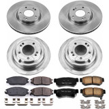 PowerStop KOE5833 - Power Stop 04-06 Kia Amanti Front & Rear Autospecialty Brake Kit
