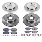 PowerStop KOE5871 - Power Stop 11-17 Lexus CT200h Front & Rear Autospecialty Brake Kit