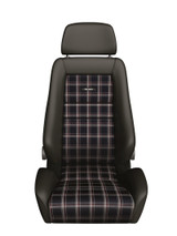 Recaro 088.00.0B28-01 - Classic LX Seat - Black Leather/Classic Checkered Fabric