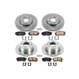 PowerStop KOE6512 - Power Stop 12-16 Kia Sportage Front & Rear Autospecialty Brake Kit