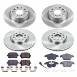 PowerStop KOE7339 - Power Stop 2015 Audi Q3 Front & Rear Autospecialty Brake Kit