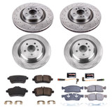 PowerStop KOE7437 - Power Stop 2016 Mercedes-Benz GLE300d Front & Rear Autospecialty Brake Kit
