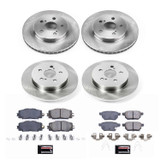 PowerStop KOE7632 - Power Stop 16-18 Toyota Prius Front & Rear Autospecialty Brake Kit