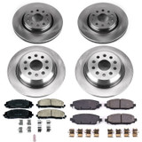 PowerStop KOE7938 - Power Stop 18-19 Jeep Wrangler Front & Rear Autospecialty Brake Kit