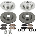 PowerStop KOE8012 - Power Stop 17-19 Kia Soul Front & Rear Autospecialty Brake Kit