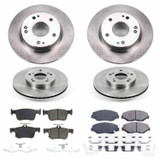 PowerStop KOE8620 - Power Stop 2020 Honda Civic Front & Rear Autospecialty Brake Kit