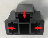 Retrobright H820 - Holley  Adapter - H4 Non-Standard Plug - Pin-Out Swap