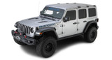 Rhino-Rack JA6245 - 07-10 Jeep Wrangler 2 Door SUV Heavy Duty RLT600 Track Mount 2 Bar Roof Rack - Black