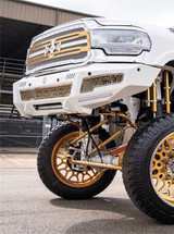Road Armor 4192DF-B0-P2-MD-BH - 19-22 RAM 2500 iD Front Bumper / Shackles / X2 Cube / Mesh iD Pattern / HDWR Kit
