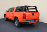 Road Armor 510BRS52B-OVLD - 15-20 Chevy Colorado 5ft Bed TRECK Adj Bed Rack w/Brackets/Strap/Rails - Tex Blk