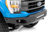 Rough Country 10809A - High Clearance Front Bumper - LED Lights & Skid Plate - Ford F-150 (21-24)