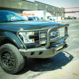 Road Armor 615R5B-NW - 15-17 Ford F-150 Stealth Front Bumper w/Lonestar Guard - Tex Blk