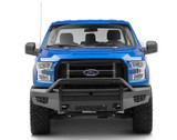Road Armor 615VF24B - 15-17 Ford F-150 Vaquero Front Bumper w/Pre-Runner Guard 2in Receiver - Tex Blk