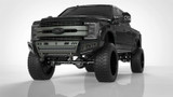 Road Armor 6172DF-B0-P2-MR-BH - 17-22 Ford F-250 iD FR Bumper Full Kit/Standard End Pod/X2 Cube/Acc Light/Ring-Raw Steel