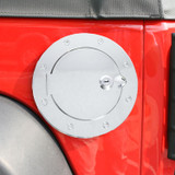 Rugged Ridge 11134.03 - 07-18 Jeep Wrangler JK Stainless Steel Locking Gas Cap Door