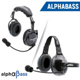 Rugged Radios H28-STX - AlphaBass Carbon Fiber Headset for STEREO and OFFROAD Intercoms Over The Head