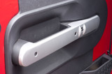 Rugged Ridge 11151.16 - 07-10 Jeep Wrangler JK Silver Front Door Handle Trim