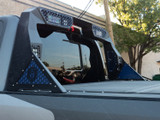 Road Armor 6992DHRP-C2-MH - 99-20 Ford F-250 iD Headache Rack w/Bedrail Pod/Dual 10in Pod/Brake Lamp Relief/Hyve -Raw