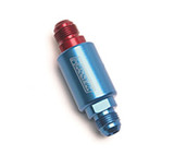 Russell 650100 - Performance Red/Blue Anodized (3-1/4in Length 1-1/4in dia. -8 male inlet/outlet)