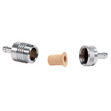 Russell 645060 - Performance Chrome Street Fuel Filter (3in Length 1-1/8in diameter 5/16in inlet/outlet)