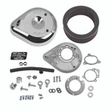 S&S Cycle 170-0305B - 08-16 Touring Stock Bore Throttle By Wire Teardrop Air Cleaner Kit - Chrome