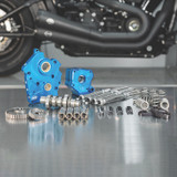 S&S Cycle 310-1081A - 2017+ M8 Models Gear Drive 550GG Cam Chest Kit w/ Chrome Pushrod Tubes - Water Cooled