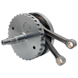 S&S Cycle 320-0469 - 00-06 BT 4-5/8in Stroke Flywheel Assembly w/o Sprocket Shaft Bearing Race