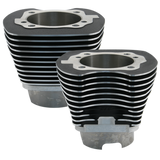 S&S Cycle 910-0255 - 1999+ BT 4-1/8in Bore Cylinder Set For 124in & 124in Hot Set Up Kits - Wrinkle Black