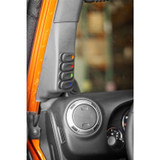 Rugged Ridge 17235.96 - A-Pillar 4 Switch Pod Kit Black LHD 11-18 JK