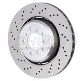 SHW Performance BFL42851 - SHW 08-13 BMW M3 4.0L Left Front Cross-Drilled Lightweight Brake Rotor (34112283801)