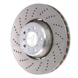 SHW Performance BFL48051 - SHW 06-10 BMW M5 5.0L Left Front Cross-Drilled Lightweight Brake Rotor (34112282805)