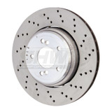 SHW Performance BRR42854 - SHW 08-13 BMW M3 4.0L Right Rear Cross-Drilled Lightweight Brake Rotor (34212283804)