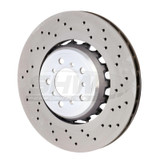 SHW Performance BFR44810 - SHW 15-18 BMW M3 3.0L Right Front Cross-Drilled Lightweight Brake Rotor (34112284810)