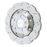 SHW Performance ARX48221 - SHW 13-15 Audi RS5 4.2L Rear Drilled-Dimpled Lightweight Wavy Brake Rotor (8T0615601A)