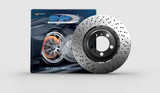 SHW Performance PRR40698 - SHW 10-11 Porsche 911 GT3 3.8L w/o Ceramics Right Rear Drilled-Dimpled LW Brake Rotor (99735240698)