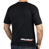 Skunk2 735-99-1415 - Gear Headz T-Shirt; Black w/Black Series Gear Headz Front/Small Racetrack Logo Back; 2X-Large;