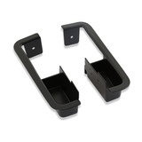 Scott Drake D0ZZ-6524046-7B - Deluxe Metal Door Cups (Black, Pair)