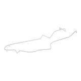 Scott Drake MLG002S - Tank to Pump Fuel Line 5/16" (Stainless)