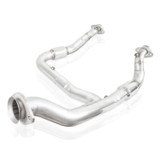 Stainless Works FT15ECODPCAT - 2015-16 F150 2.7L Downpipe 3in High-Flow Cats Y-Pipe Factory Connection Stainless Works FT15ECODPCAT - 2015-16 F150 2.7L Downpipe 3in High-Flow Cats Y-Pipe Factory Connection